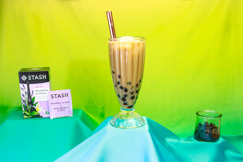 Breakfast in Paris Milk Tea Recipe with Boba Stash Tea Canada
